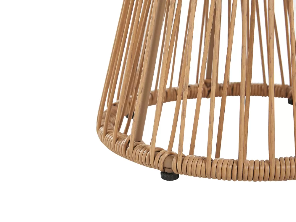 Offerta Beliani: Tavolino Bistrot per 2 Posti in Resina Naturale - Collezione Trestina con Sconto Flash