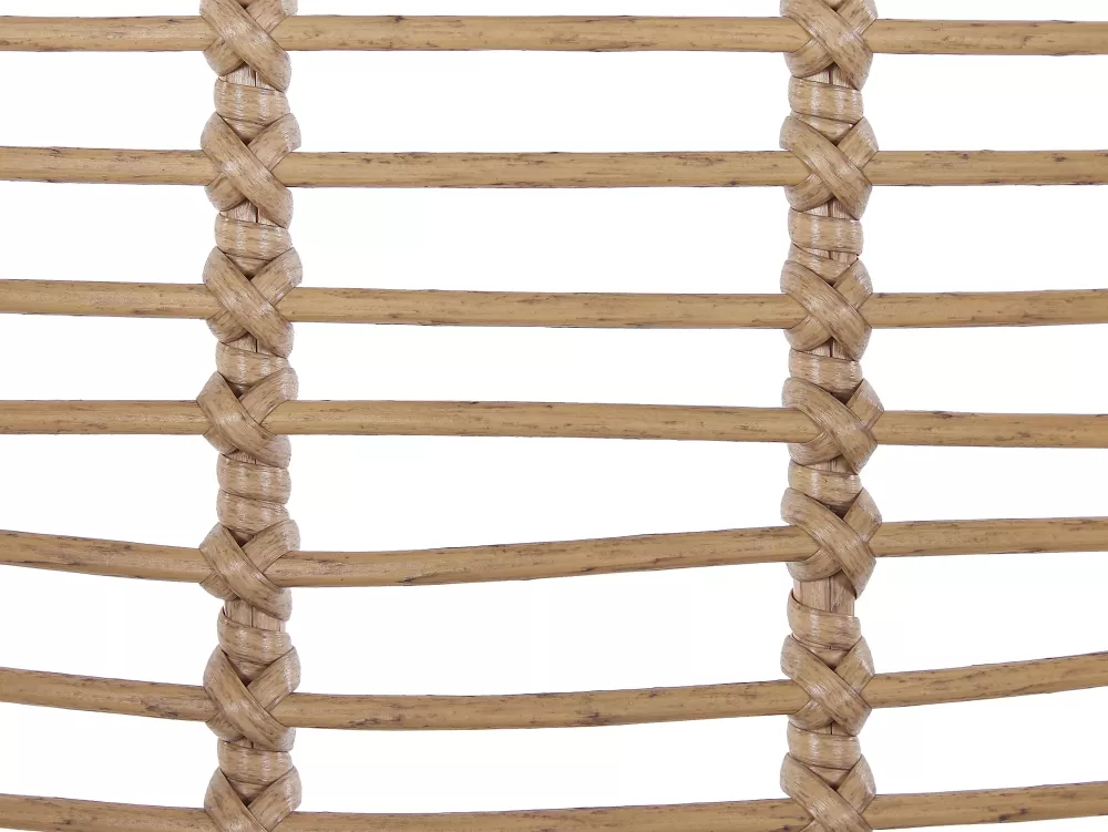 Completo bistrot in rattan sintetico 2 posti - Set da esterni resistente con tonalità naturale Tropea | Beliani Design II - Prezzo accessibile per giardino e terrazzo