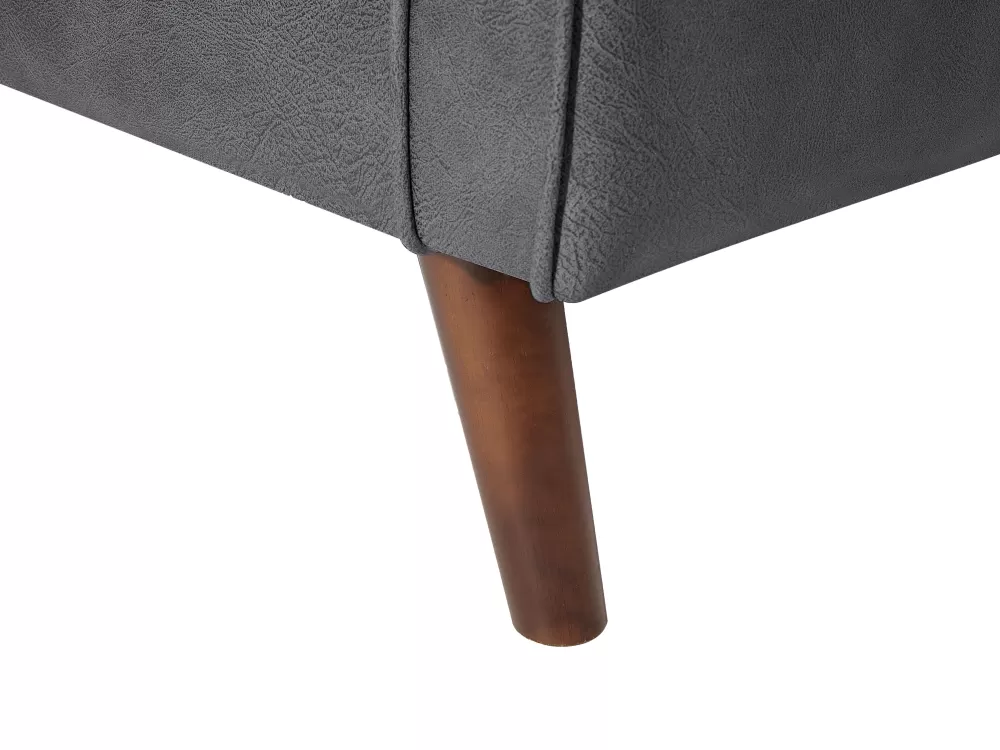 Divano Lokka Beliani in Ecopelle Grigio - 2 Posti con Consegna Rapida & Sconto Flash! Design Moderno e Imbottitura Morbida, Ideale per Soggiorni Compatti. Acquista Ora e Risparmia!