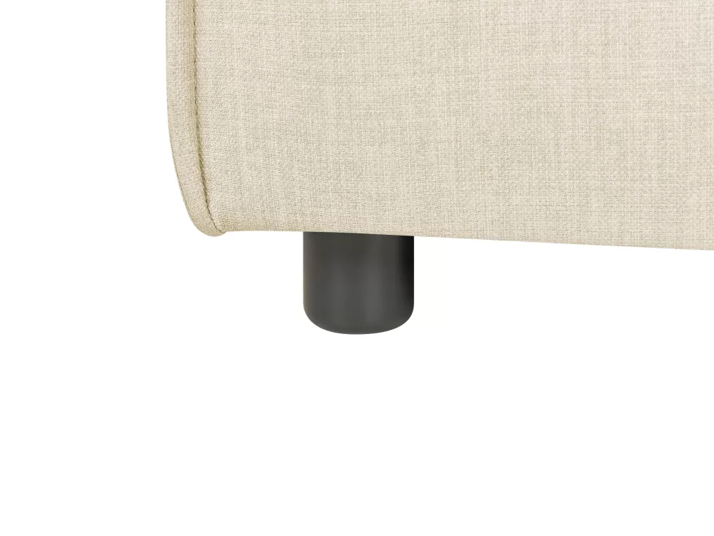 Divano angolare 2 posti in lino naturale Rahi - Beige Aprica con promozione esclusiva