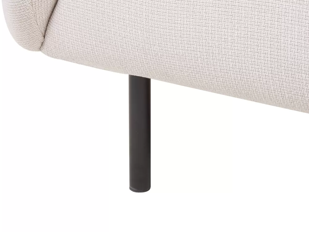 Offerta Imperdibile: Divano Moderno 2 Posti in Tessuto Beige e Nero - Linea Loen di Beliani