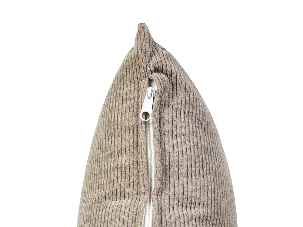 Divano angolare elegante a 3 posti con struttura in tessuto resistente, modello Lemvig - Colore grigio-marrone opaco