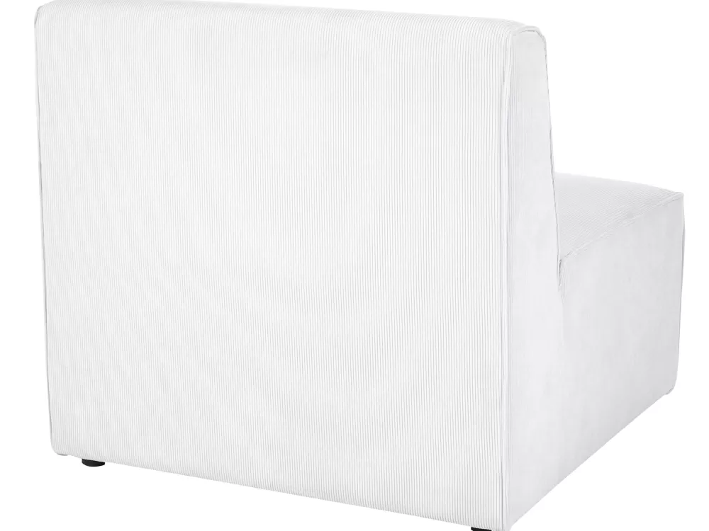 Sofà angolare Lemvig 3 posti con contenitore integrato - Sinistra in tessuto bianco naturale | Design funzionale per salotto moderno | Consegna rapida Beliani