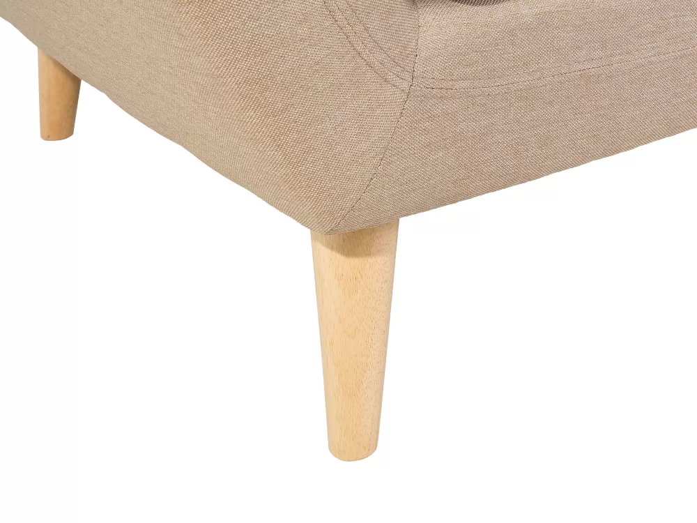 Divano 3 Posti in Tessuto Beige Chiaro, Confortevole e Moderno - Beliani Design, Serie Motala con Tessuto Resistente