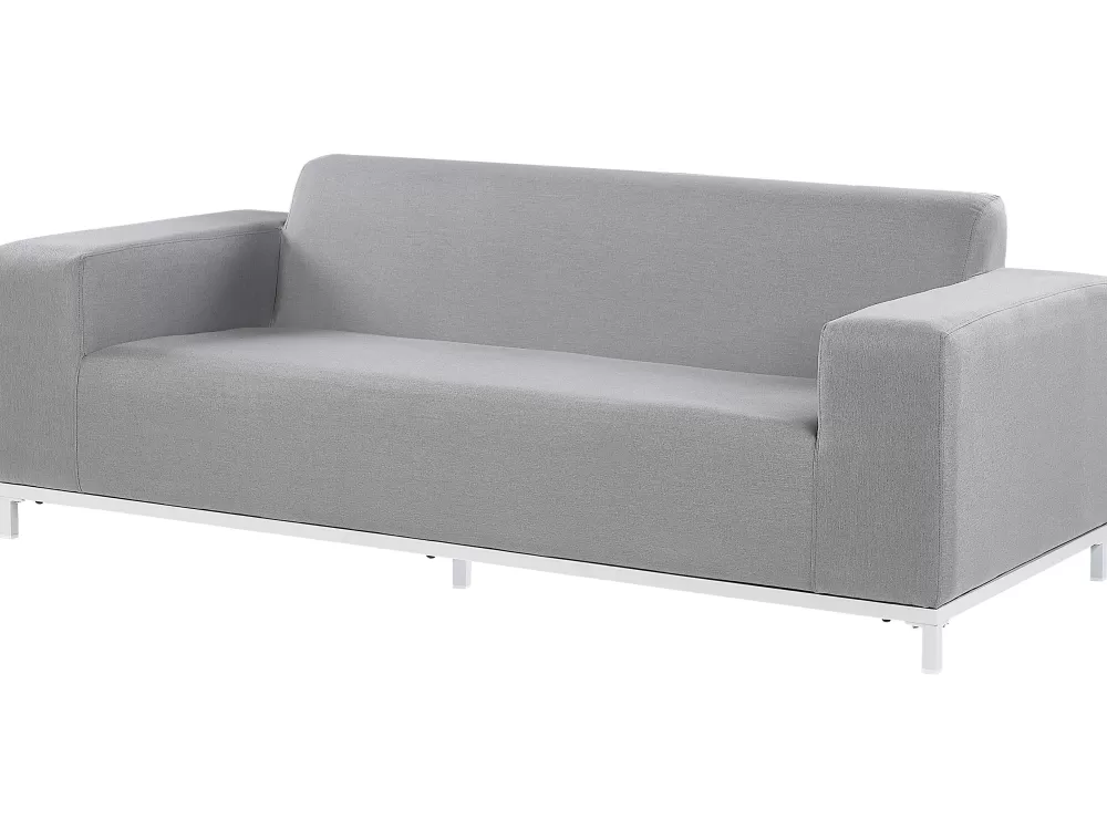 Divano da Esterno 3 Posti Tessuto Rovigo - Bianco e Grigio Chiaro, Design Resistente Beliani



Comodo Divano da Esterno 3 Posti in Tessuto Resistente - Colori Grigio Chiaro/Bianco, Linea Rovigo by Beliani per Relax all'Aperto