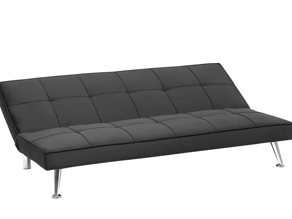 Sconto Imperdibile | Divano Letto Beliani 3 Posti in Tessuto Grigio - Modello Hasle