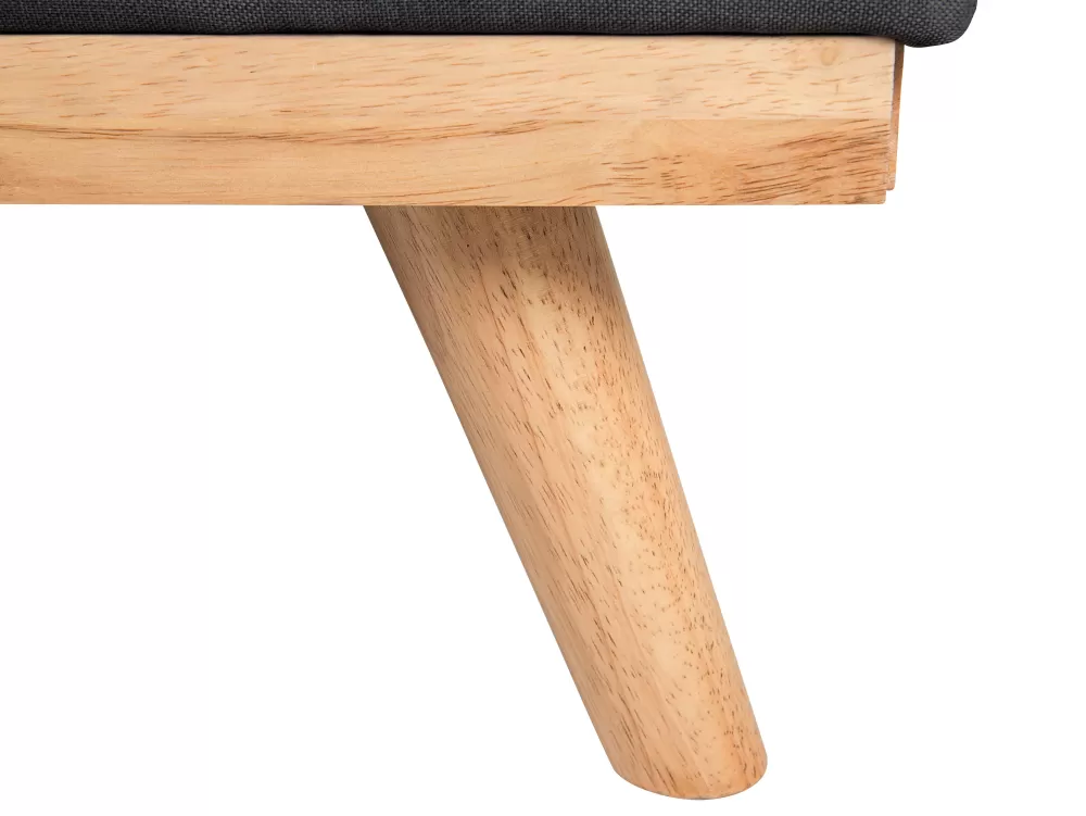 Comodissimo Divano Letto 3 Posti Beliani - Design Moderno in Tessuto Nero Froya