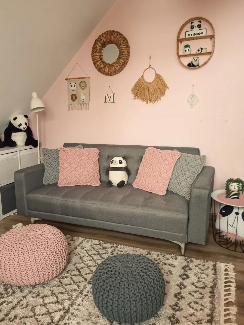 Beliani Divano Letto 3 Posti in Tessuto Grigio Chiaro Aberdeen - Design moderno e comfort superiore