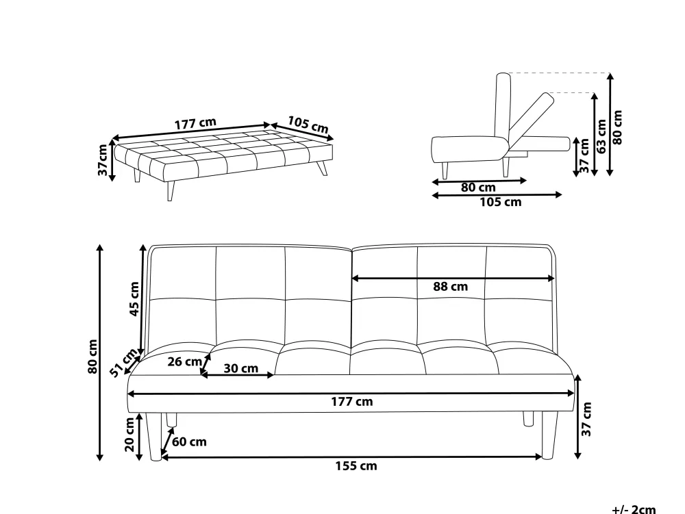 Saldi Estivi | Divano 3 Posti Componibile, Rivestimento Grigio Chiaro - Design Moderno e Confortevile (Modello Sven)