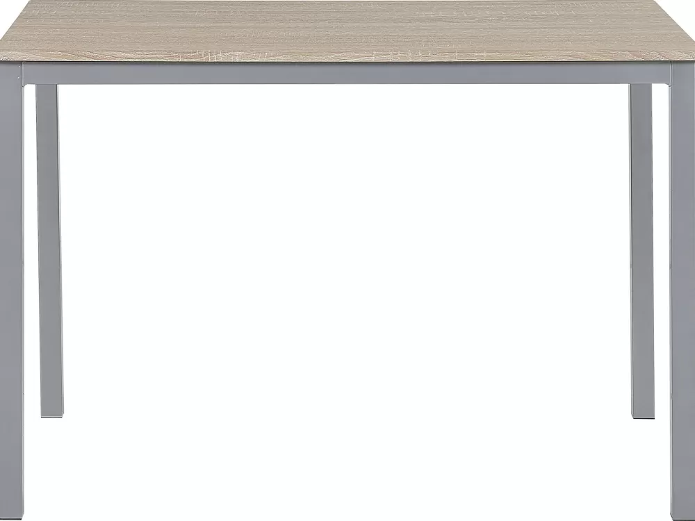 Tavolo da pranzo Blumberg in legno chiaro e grigio - Set elegante per 4 persone Beliani
