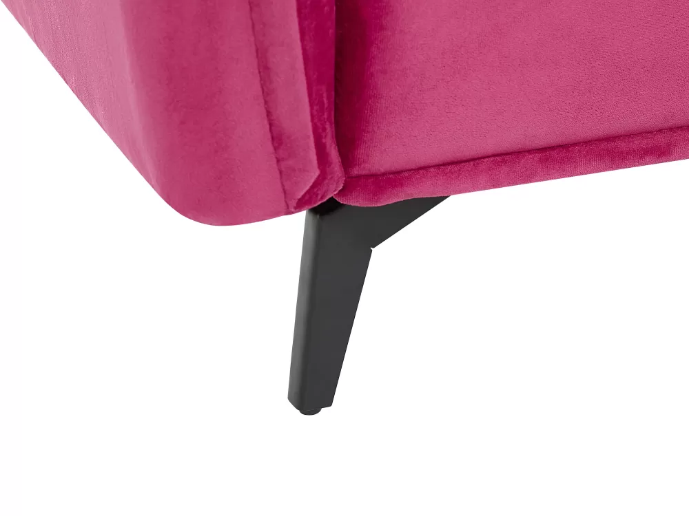 Divano Componibile in Velluto Fucsia Aure, 4 Posti - Design Moderno by Beliani