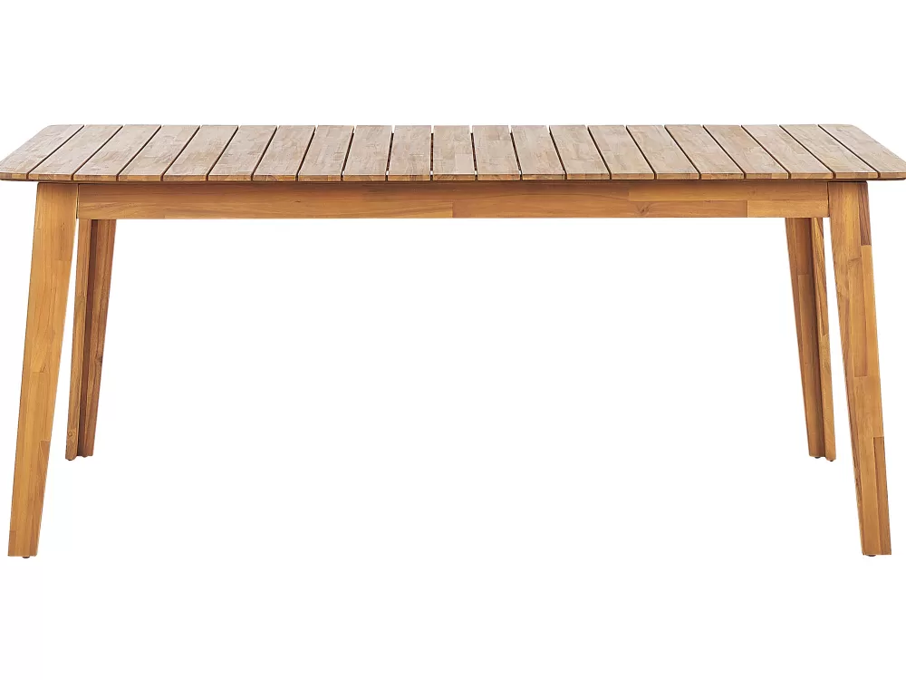 Promo Fornelli: Tavolo da Esterno con 4 Sedute in Legno Acacia Chiaro - Set Completo per Giardino