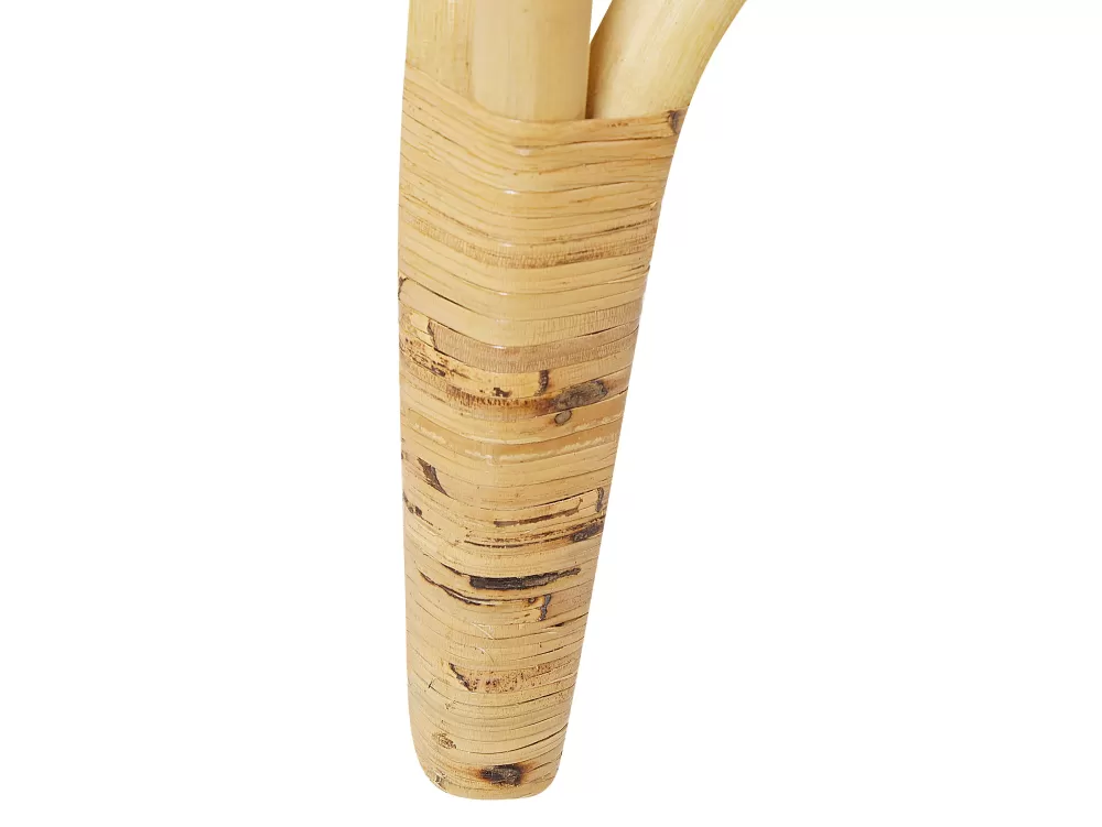 Beliani Divano da Esterno in Vimini Naturale per 4 Persone, Set Relax con Struttura Resistente - Modello Sibari