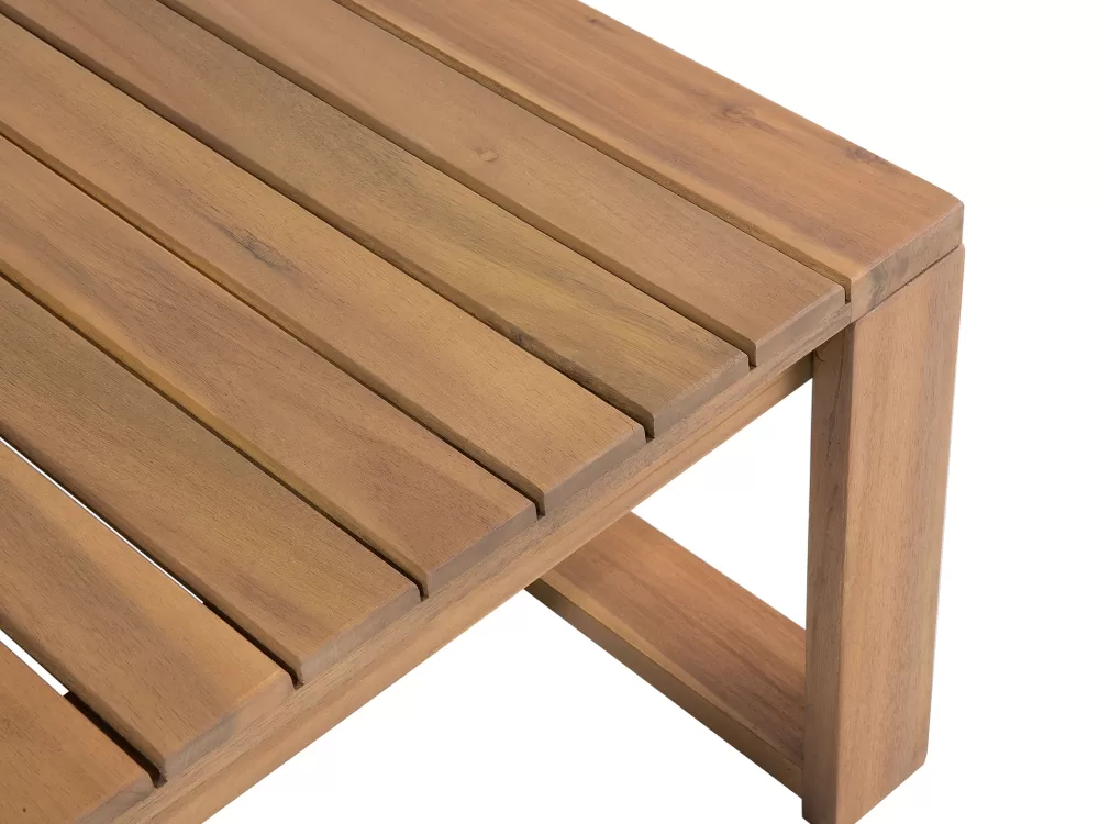 Saldo Beliani: Set da Esterno 4 Posti in Acacia Certificata - Divano da Giardino Timor con Struttura in Legno Chiaro