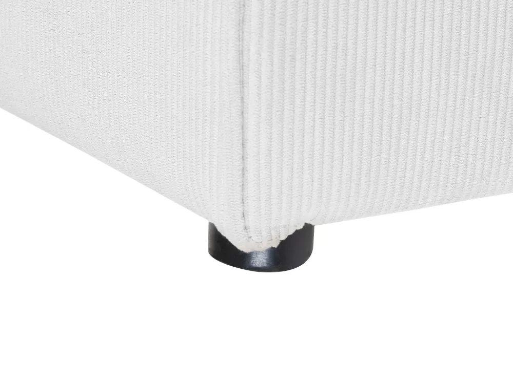 Divano Angolare Elegante da 5 Posti con Vano Portaoggetti, Design Moderno in Bianco Naturale – Lemvig per Soggiorno Sinistro