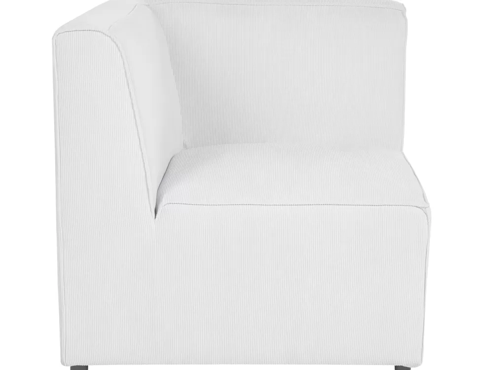 Divano Angolare Elegante da 5 Posti con Vano Portaoggetti, Design Moderno in Bianco Naturale – Lemvig per Soggiorno Sinistro