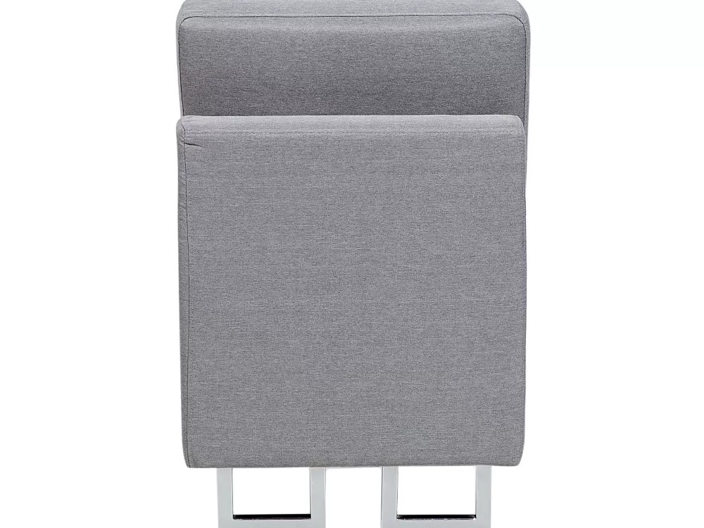 Beliani | Divano Angolare Moderno per 6 Posti in Tessuto Grigio Chiaro, Design Stockholm - Lato Sinistro con Rivestimento Morbido