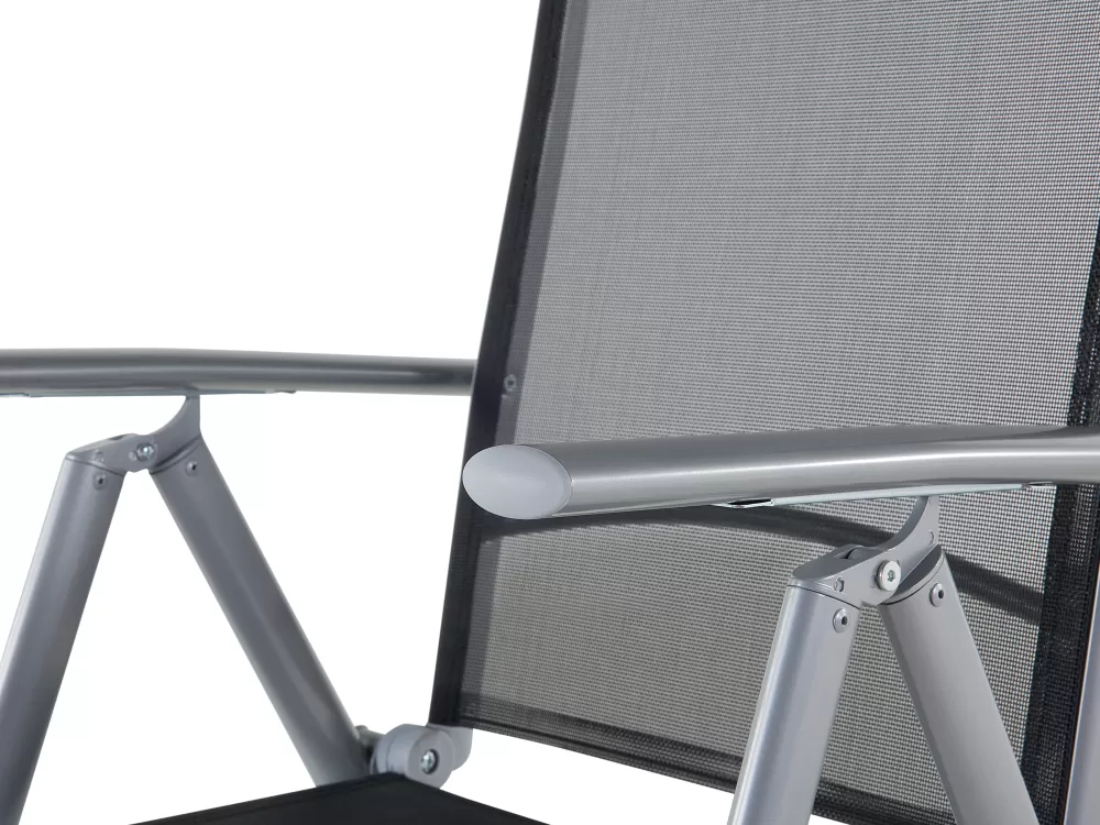 Beliani - Offerta Esclusiva Set da Esterno in Alluminio Elegante Nero per 6 Posti | Catania