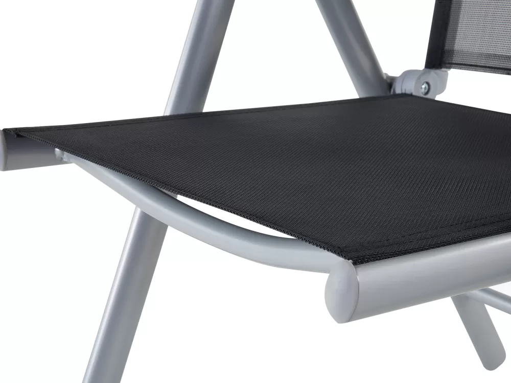 Beliani - Offerta Esclusiva Set da Esterno in Alluminio Elegante Nero per 6 Posti | Catania