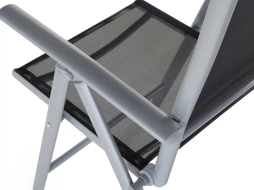 Beliani - Offerta Esclusiva Set da Esterno in Alluminio Elegante Nero per 6 Posti | Catania