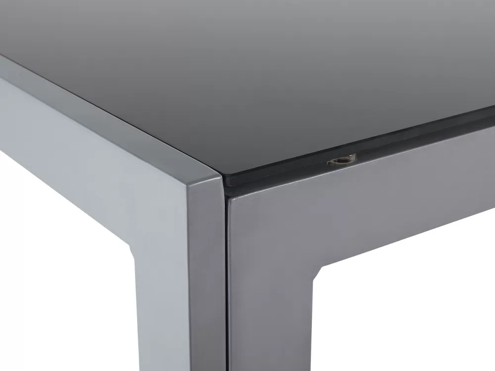 Beliani - Offerta Esclusiva Set da Esterno in Alluminio Elegante Nero per 6 Posti | Catania