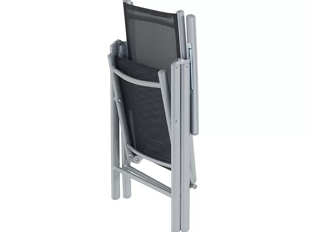 Beliani - Offerta Esclusiva Set da Esterno in Alluminio Elegante Nero per 6 Posti | Catania