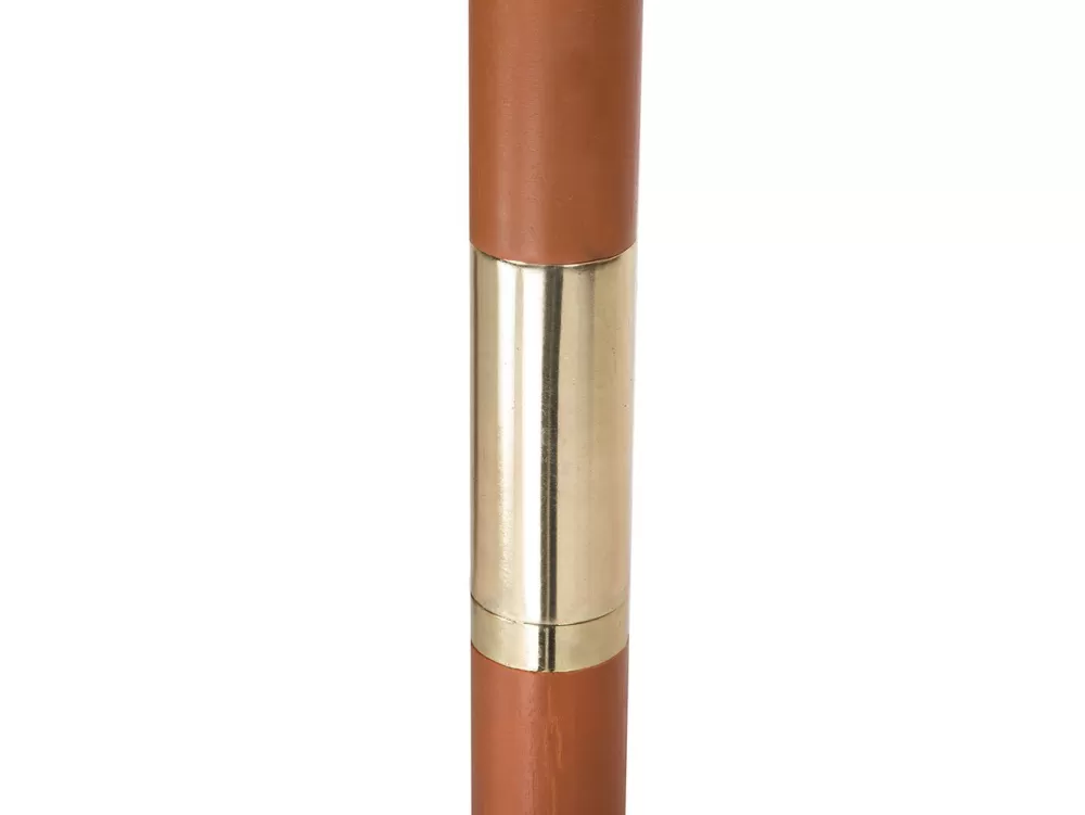 Set Elegante da Pranzo Esterno per 6 Persone con Parasole Integrato in Legno di Acacia Chiaro - Collezione Java Beliani