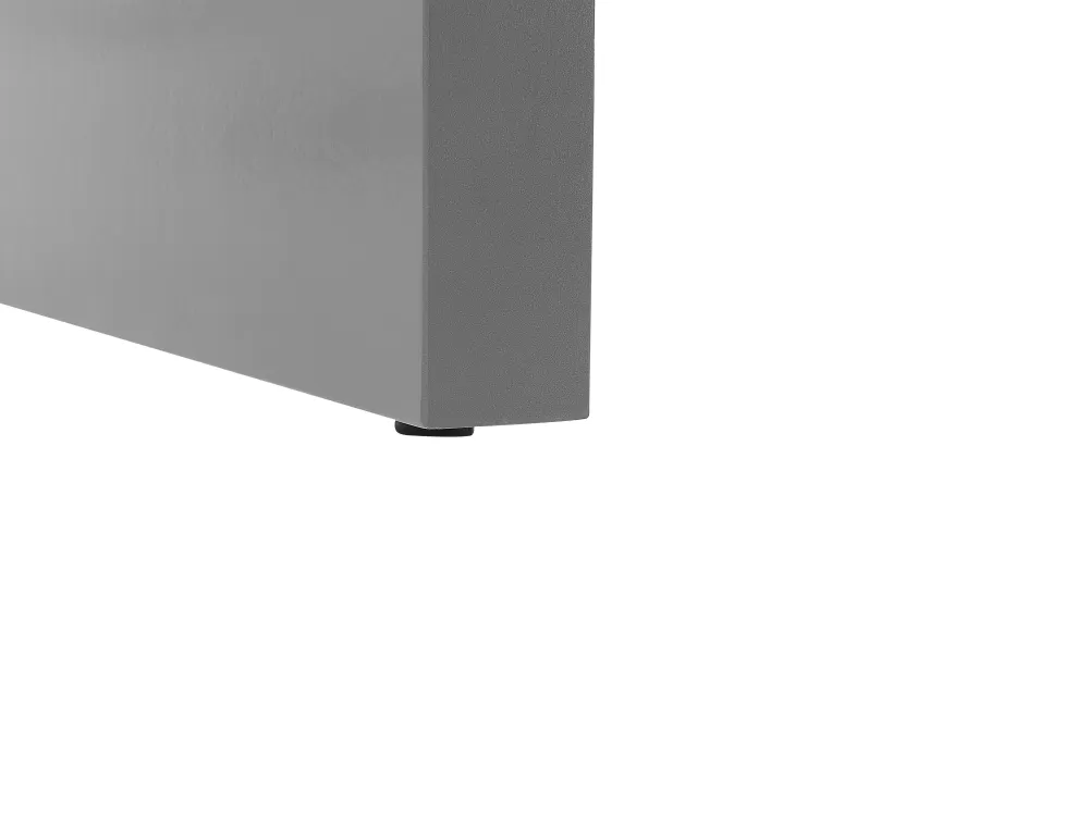 Offerta Lampo: Set da Esterno Taranto per 6 Persone in Rattan Sintetico Grigio a Forma U - Consegna Rapida Beliani
