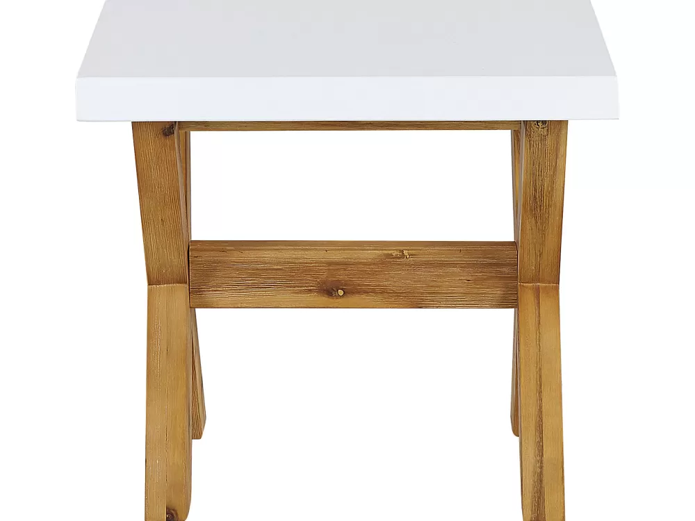 Set da Esterno Completo per 8 Persone con Sedie e Cuscini in Ecopelle Bianca - Sconti Fine Stock Olbia