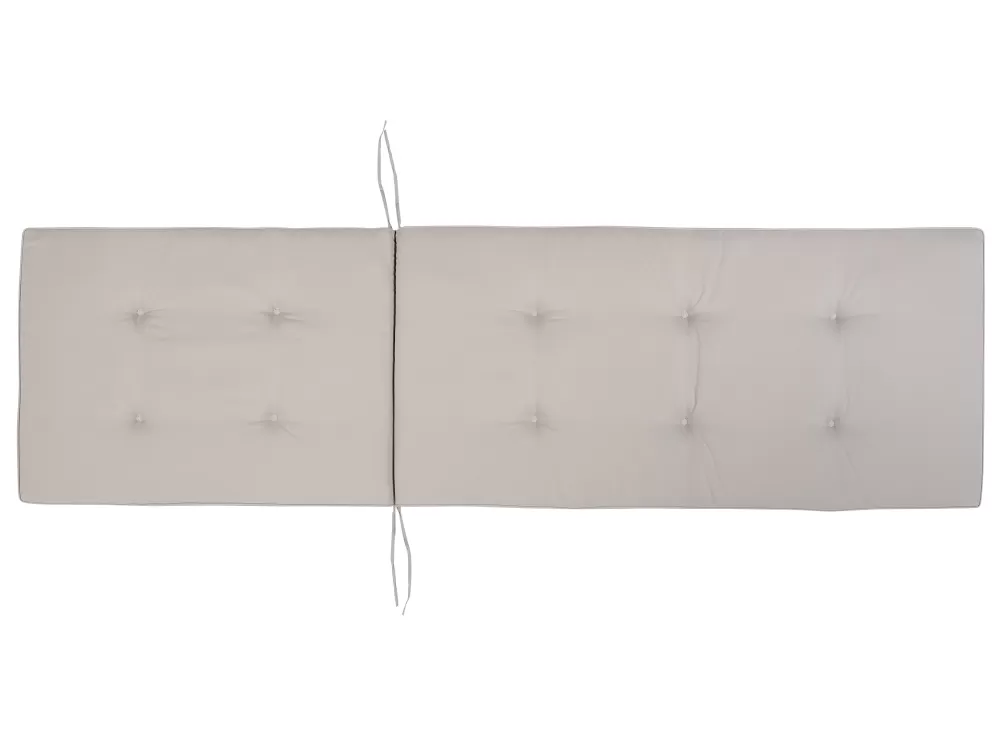 Beliani Design Sedia a Sgdraio Confortevole con Cuscino Morbido in Grigio Antracite - Modello Cesana, Ideale per Relax in Giardino o Terrazza