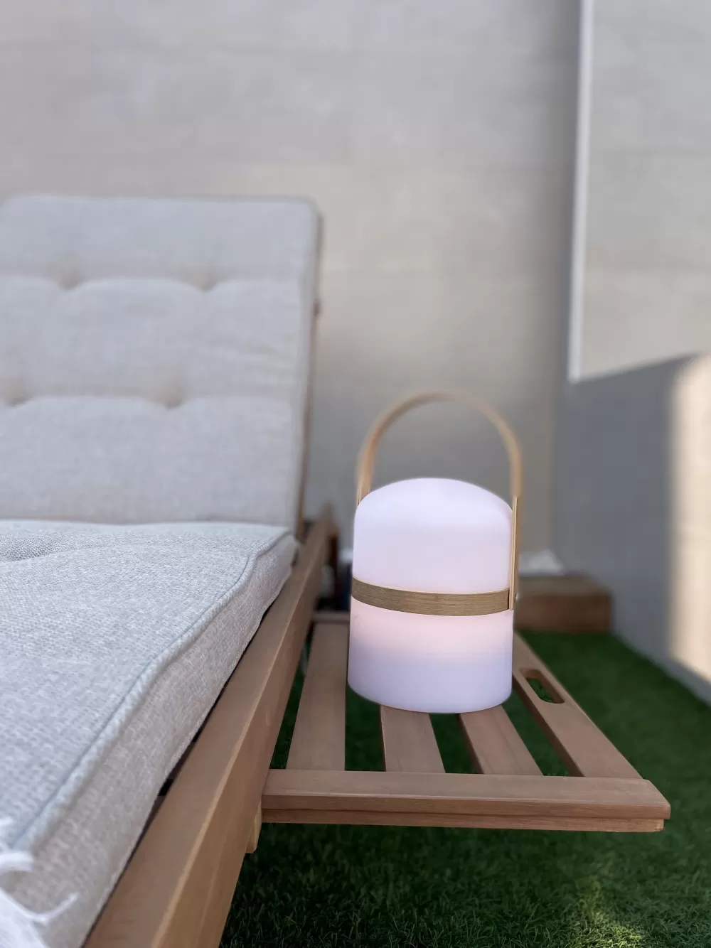Cuscini Ergonomici per Lettini da Sole Beliani - Rivestimento in Tessuto Sabbia, Design Elegante Cesana per Relax Totale