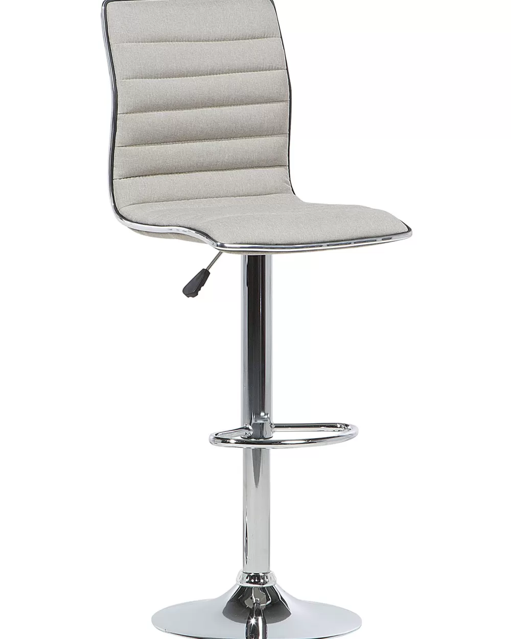 Beliani Coppia di Sgabelli Alti per Bar in Tessuto Beige Chiaro - Lucerne, Design Moderno e Confortevole