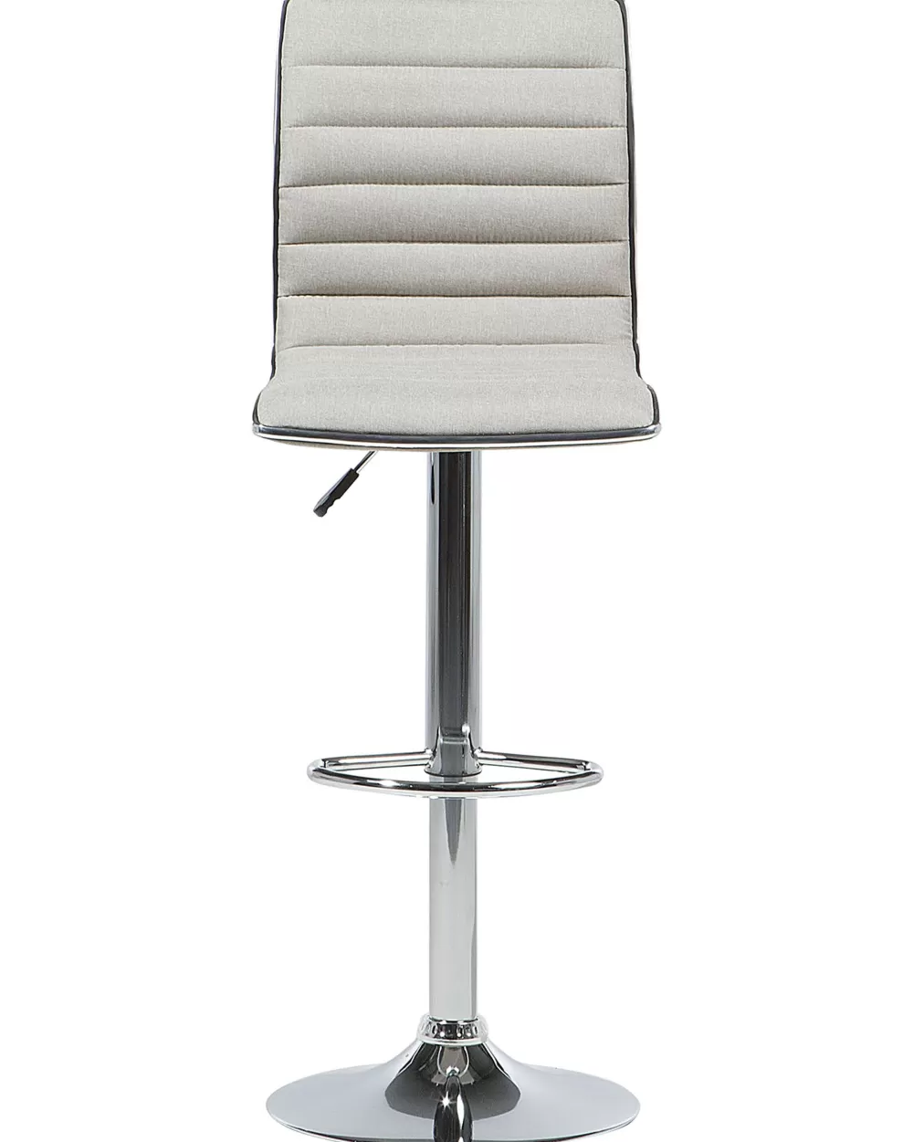 Beliani Coppia di Sgabelli Alti per Bar in Tessuto Beige Chiaro - Lucerne, Design Moderno e Confortevole
