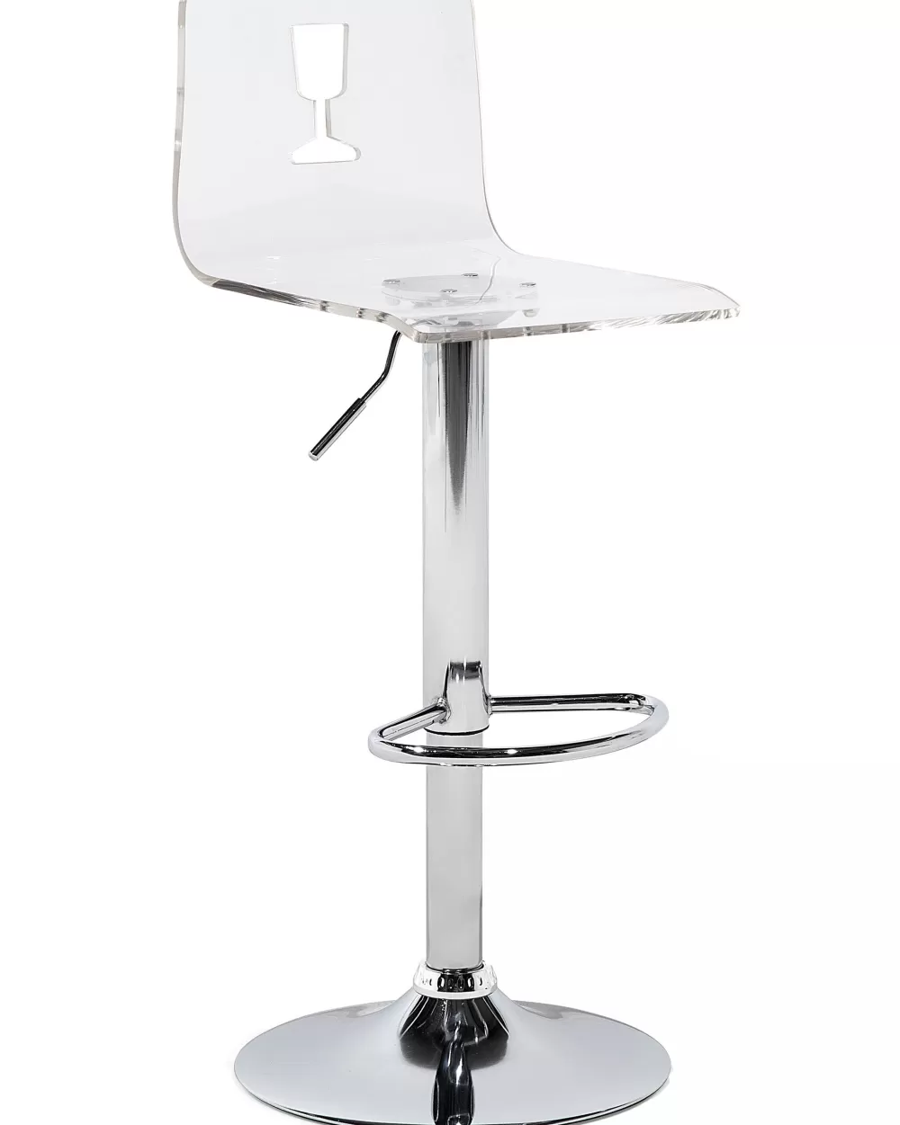 Beliani - Coppia di 2 Sgabelli da Bar Moderni in Plastica, Design Scandi Bianco Puro - Ideali per Spazi Contemporanei