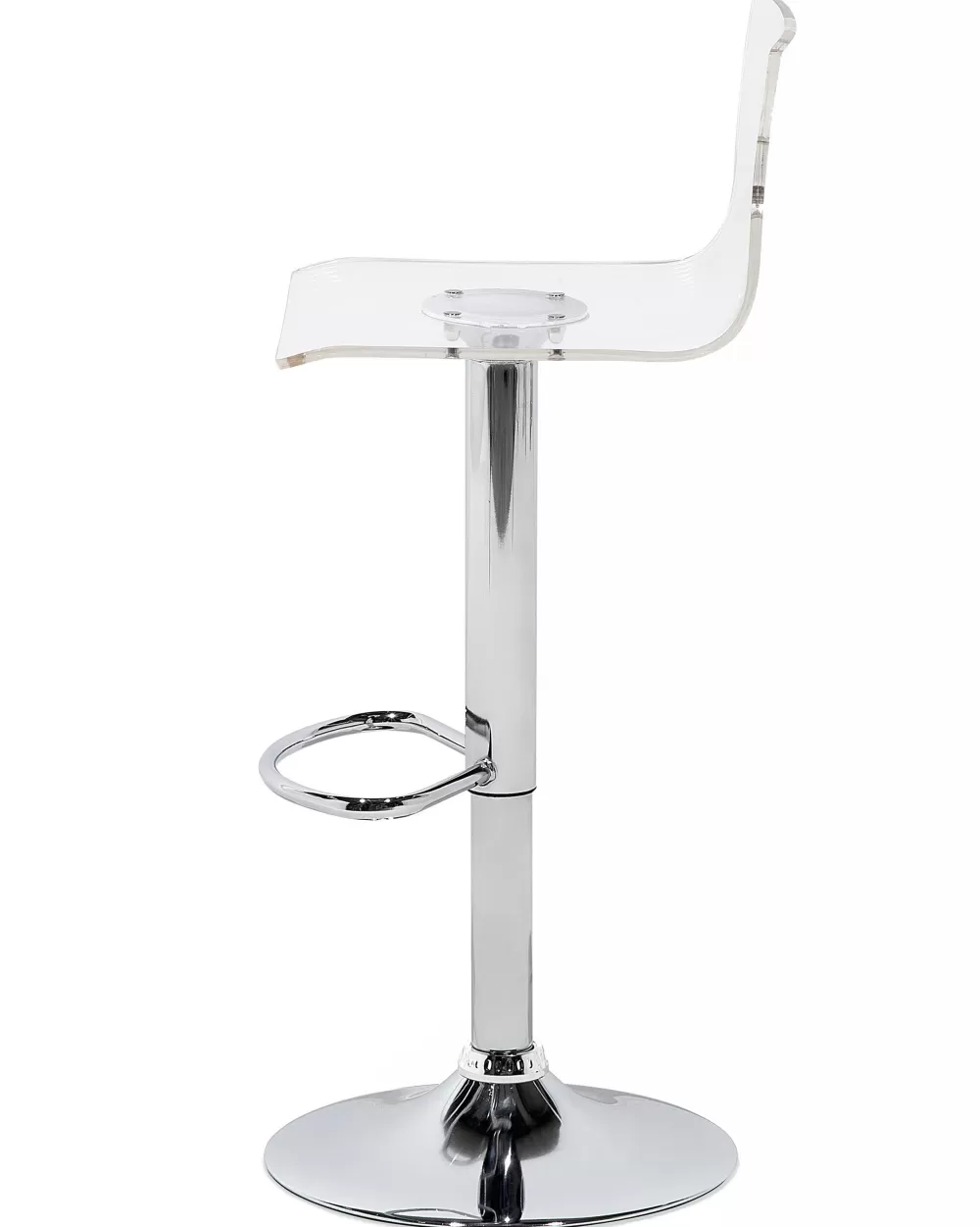 Beliani - Coppia di 2 Sgabelli da Bar Moderni in Plastica, Design Scandi Bianco Puro - Ideali per Spazi Contemporanei