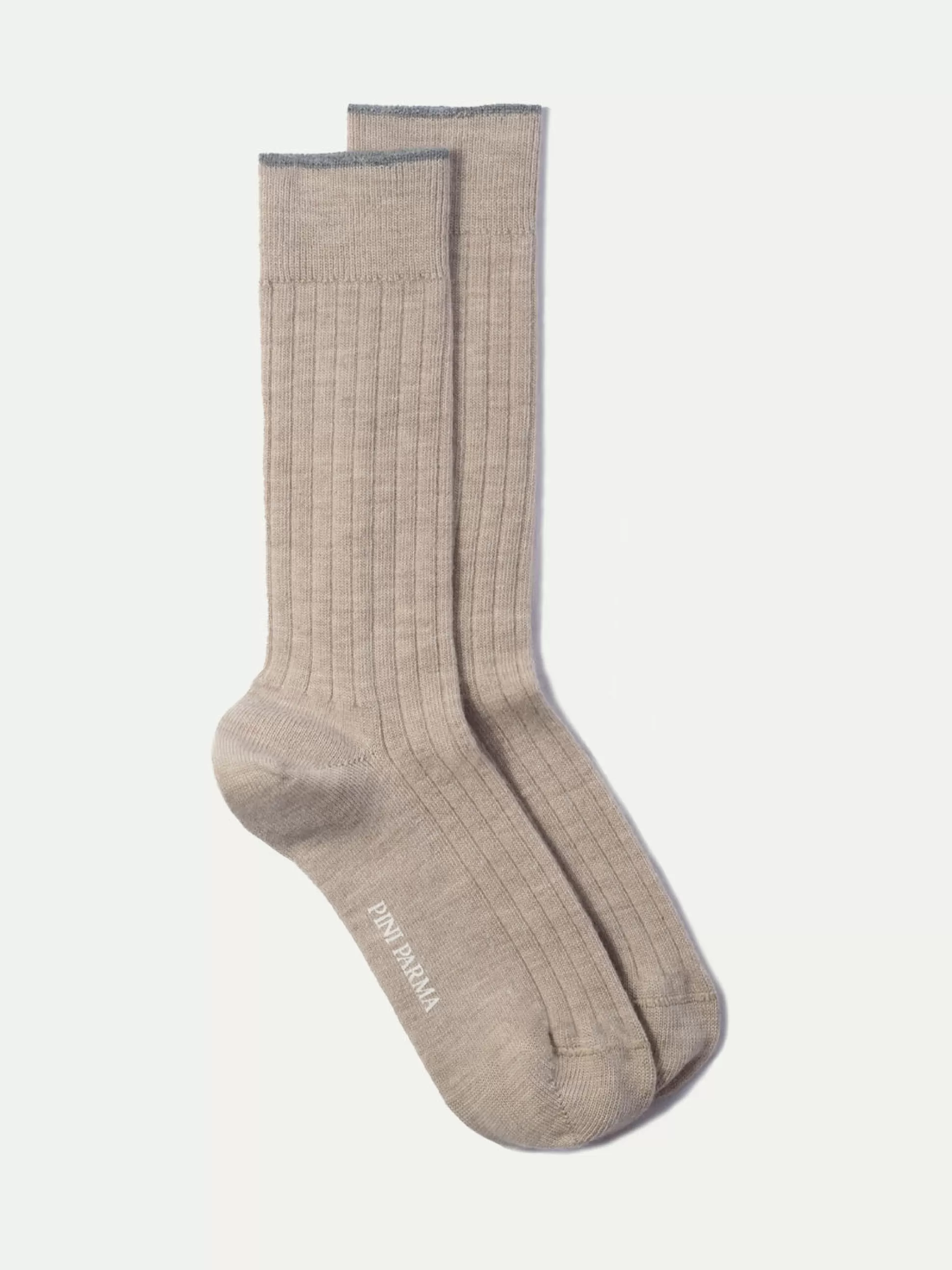 Calzini Corti Beige in Lana Pura Ultraresistente - Artigianalmente Realizzati in Italia | Pini Parma