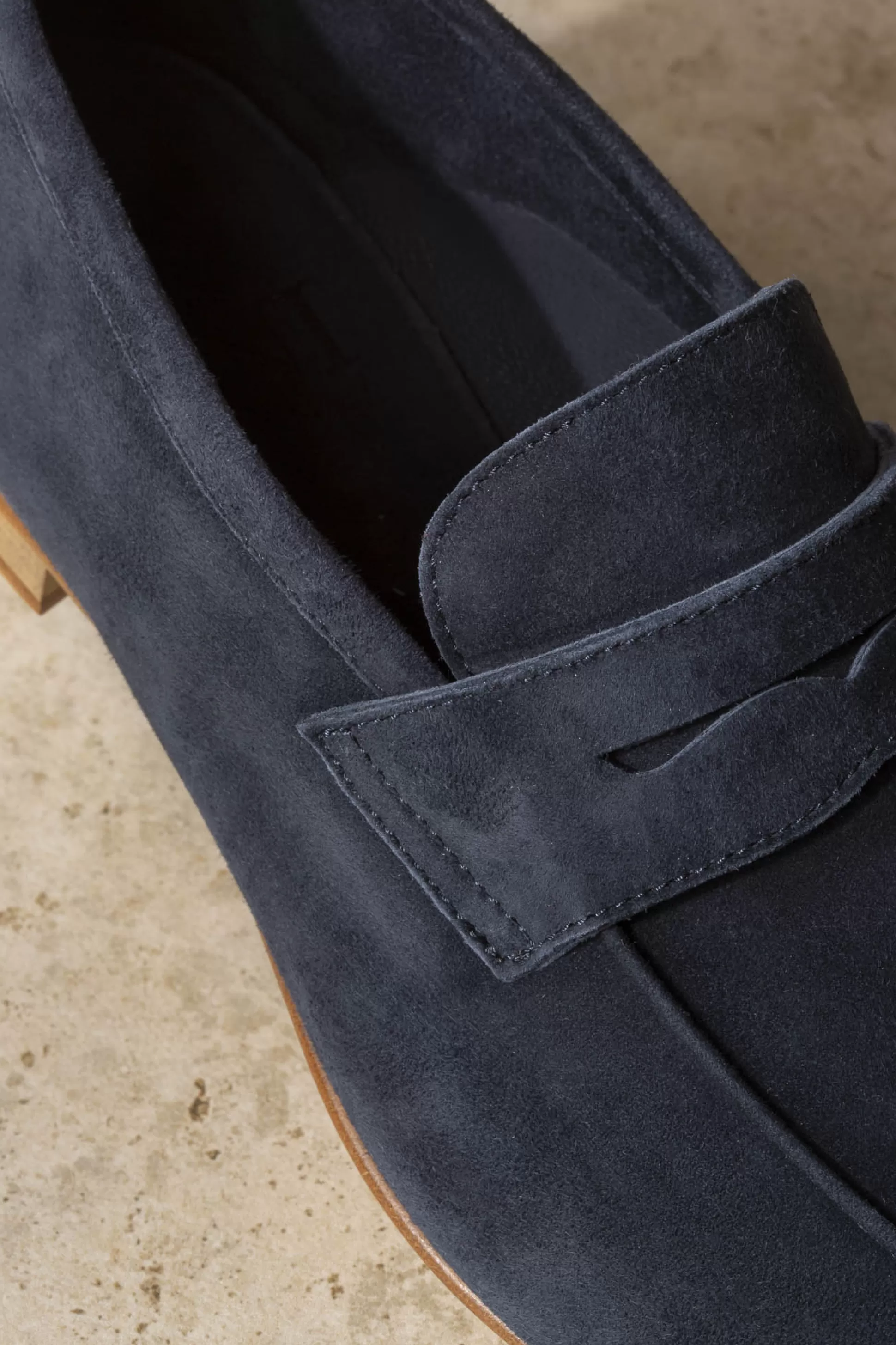PENNY LOAFERS IN PELLE BLU MORBIDA - Edizione Scontata Pini Parma | SCONTI FINO AL -70% | Calzatura Artigianale Italiana