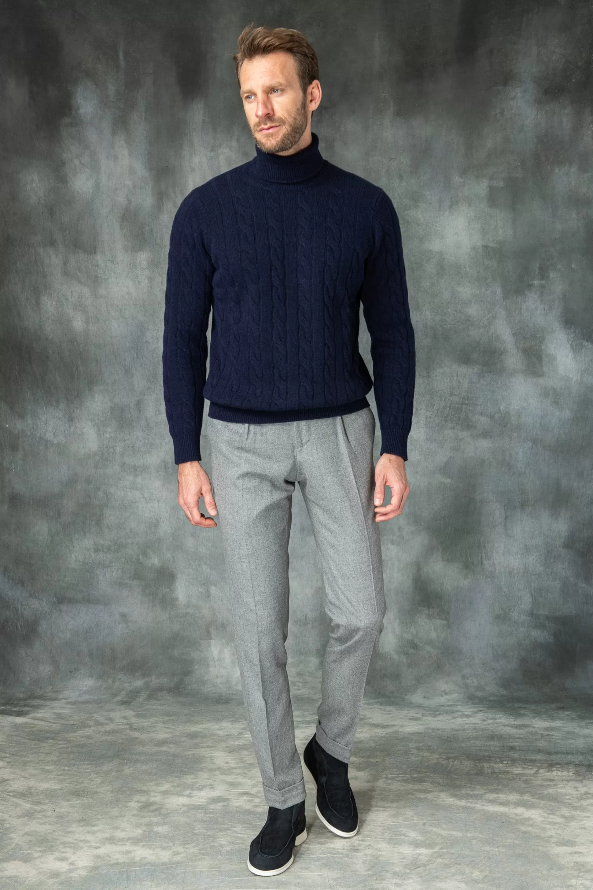 Maglia Alta Con Collo Dolcevita - Artigianale Italiano · Pini Parma Collezione Autunno