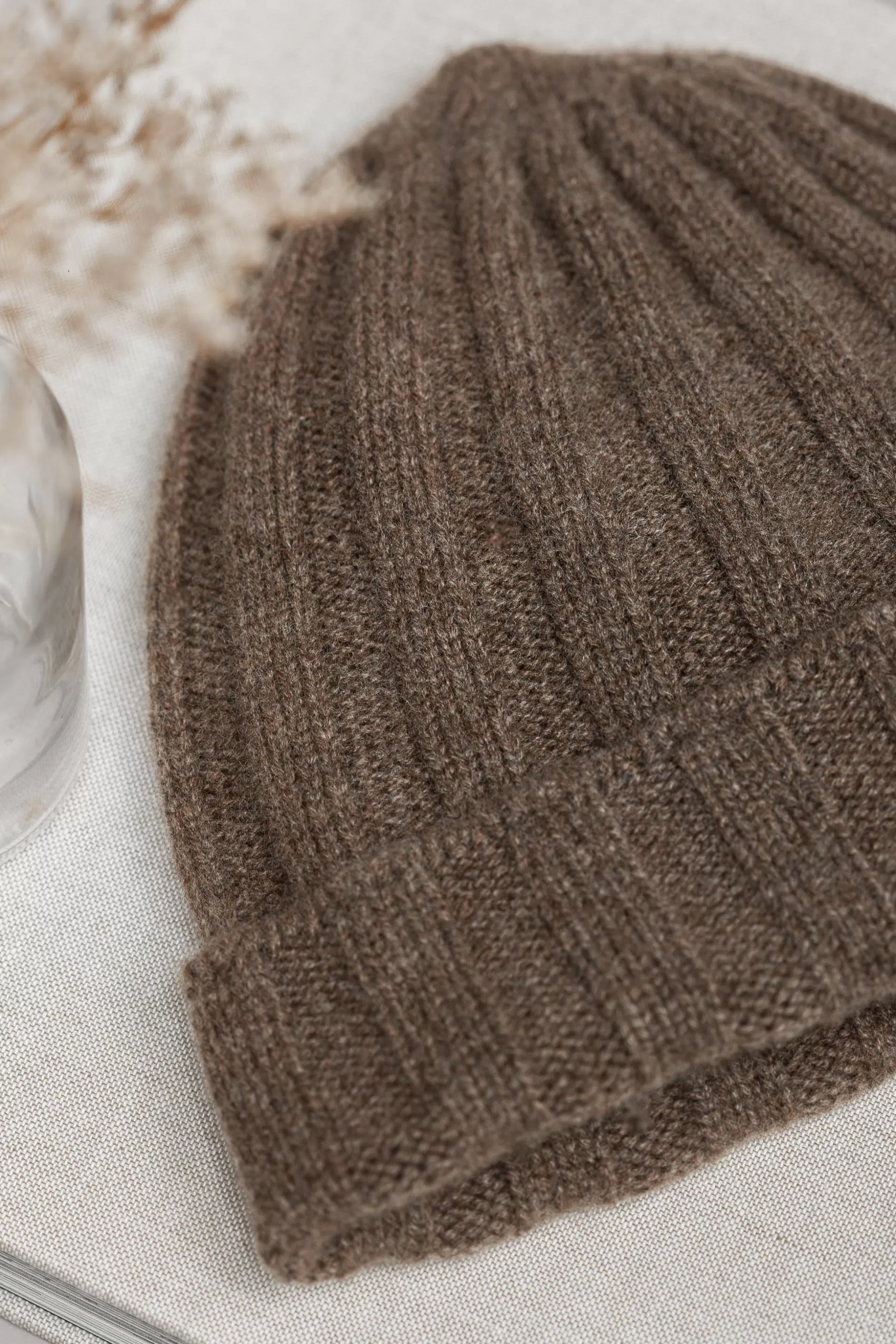 Berretto in Cashmere con Motivo Coste - Prodotto Artigianalmente in Italia | Promozione Lampo Pini Parma