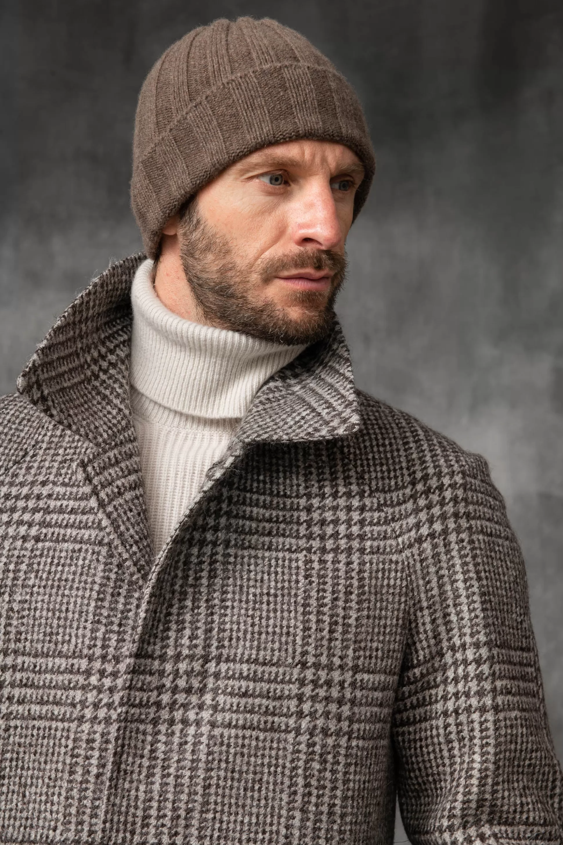 Berretto in Cashmere con Motivo Coste - Prodotto Artigianalmente in Italia | Promozione Lampo Pini Parma