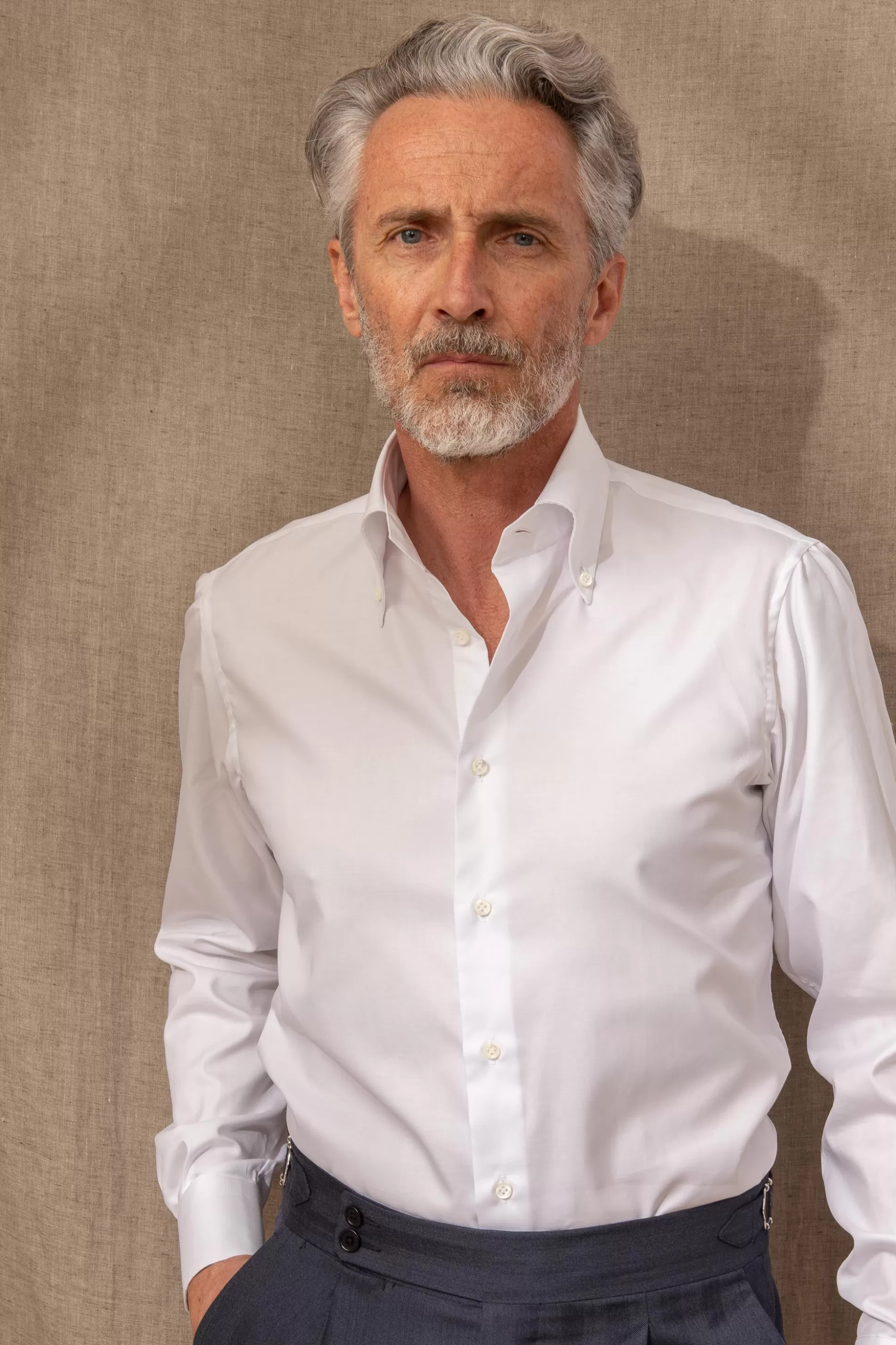 Camicia Classica Bianca Collezione Sartoriale – Prodotta in Italia | Outlet Pini Parma