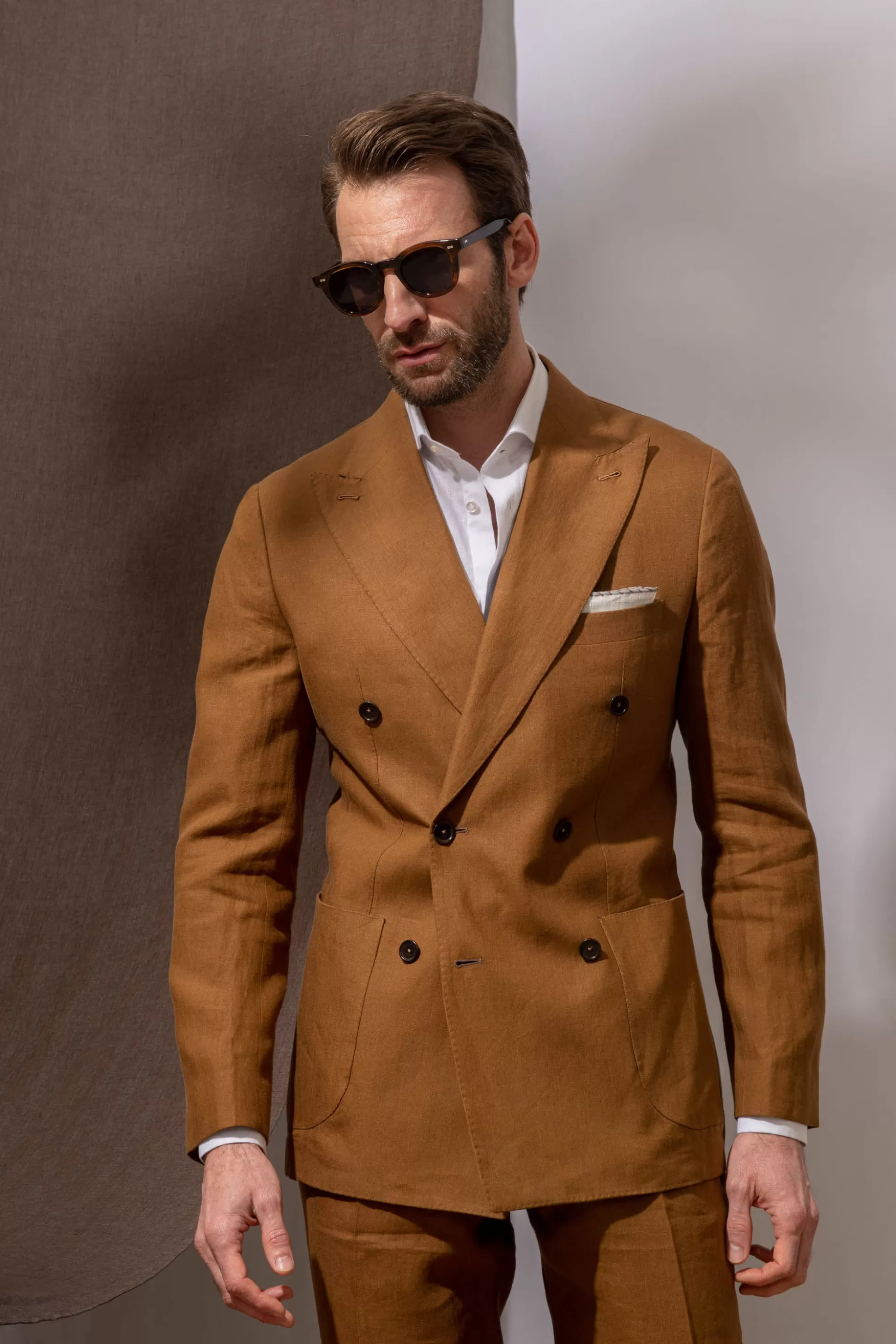 Pantaloni in Lino Curry 