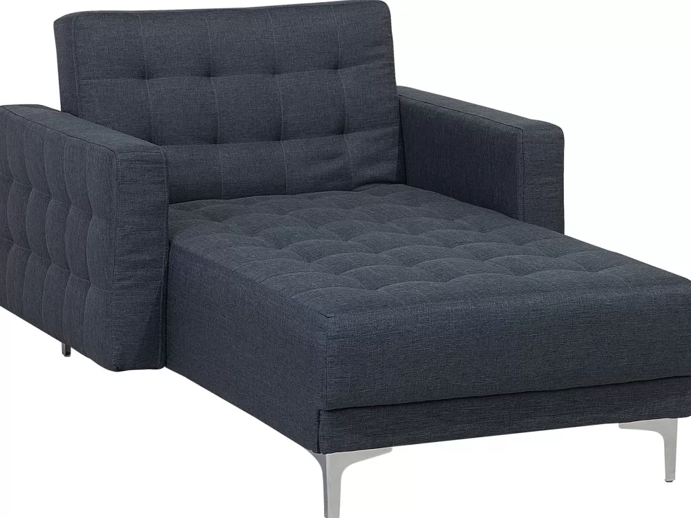 Beliani Divano Aberdeen in Tessuto Elegante Grigio Antracite - Design Moderno per un Soggiorno Raffinato