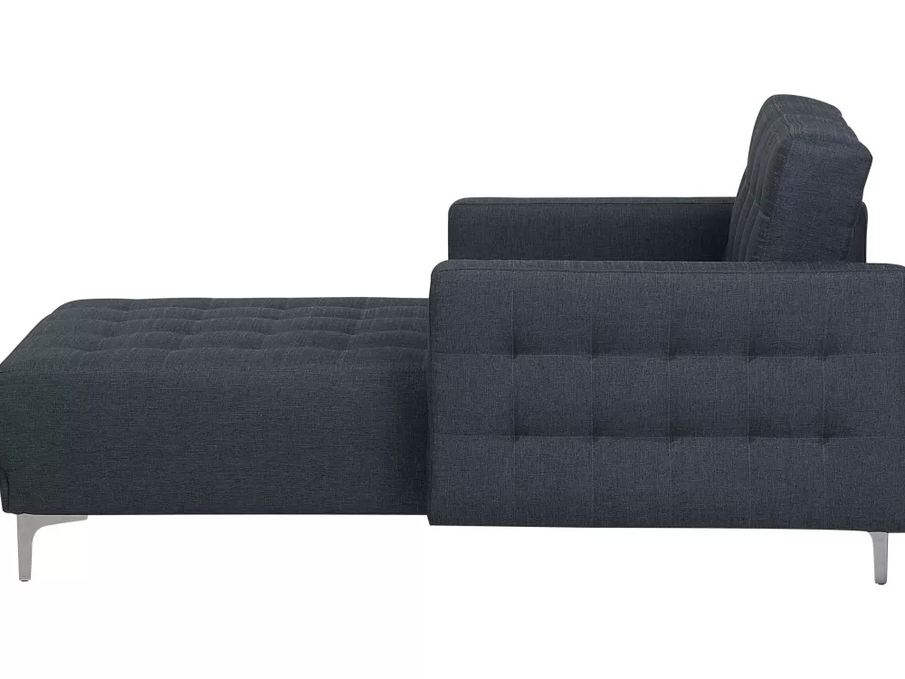 Beliani Divano Aberdeen in Tessuto Elegante Grigio Antracite - Design Moderno per un Soggiorno Raffinato