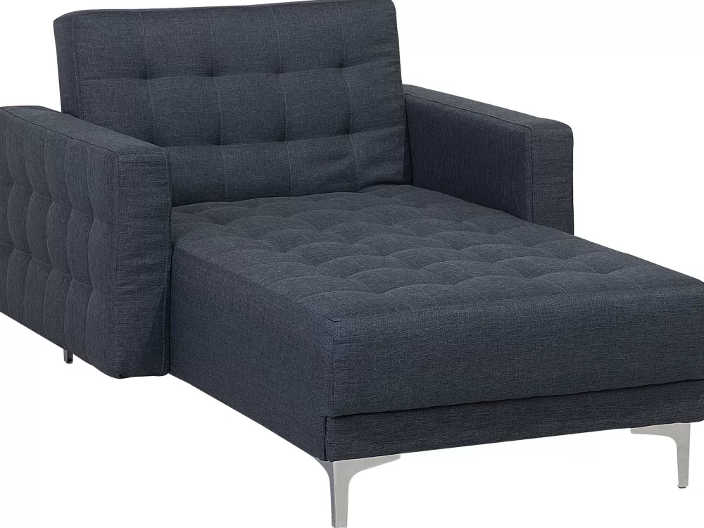 Beliani Divano Aberdeen in Tessuto Elegante Grigio Antracite - Design Moderno per un Soggiorno Raffinato
