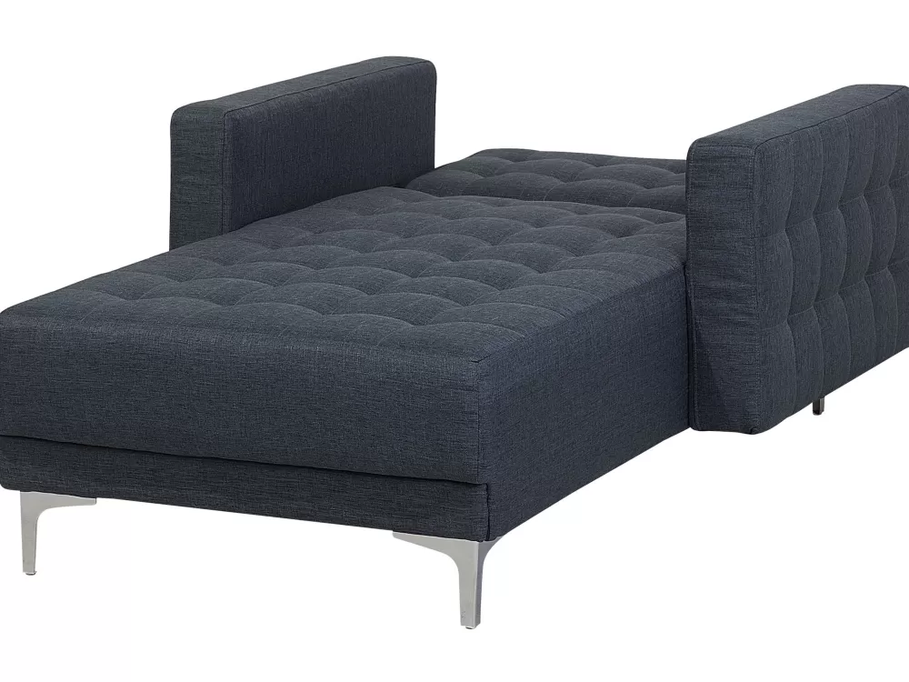 Beliani Divano Aberdeen in Tessuto Elegante Grigio Antracite - Design Moderno per un Soggiorno Raffinato