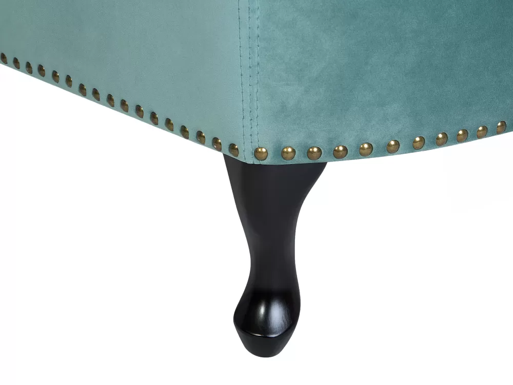 Beliani Divano a 2 Posti in Velluto Verde Menta - Design Moderno per Soggiorno Confortevole