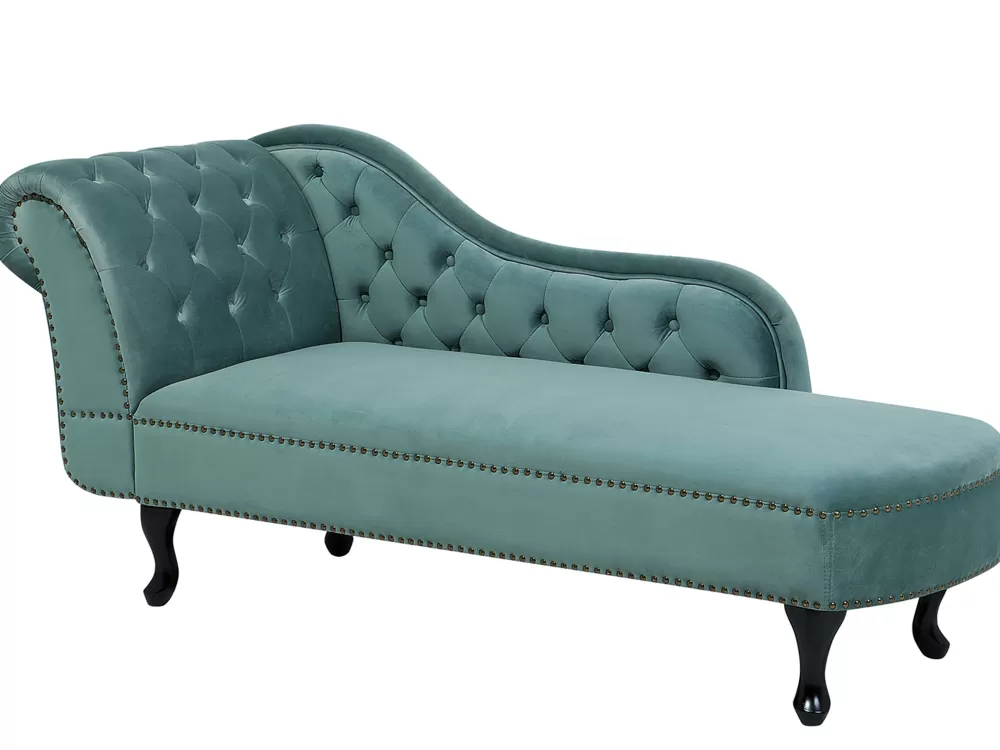 Beliani Divano a 2 Posti in Velluto Verde Menta - Design Moderno per Soggiorno Confortevole