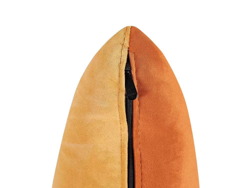 Divano angolare sinistro in velluto Beliani - Tonalità arancione Gonesse, comfort premium a prezzo accessibile