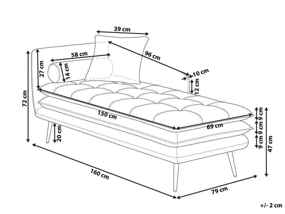 Divano angolare sinistro in velluto Beliani - Tonalità arancione Gonesse, comfort premium a prezzo accessibile